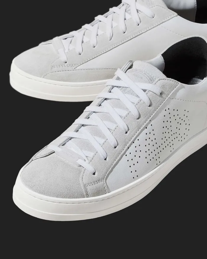 WomenMen Low Tops P448 John Recycled White