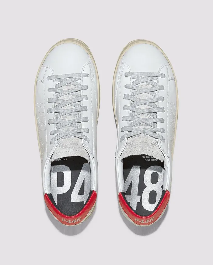 WomenMen Low Tops P448 John WhiteRed