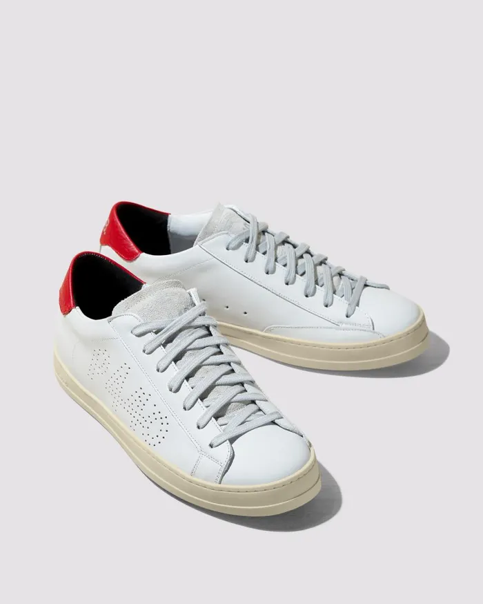 WomenMen Low Tops P448 John WhiteRed