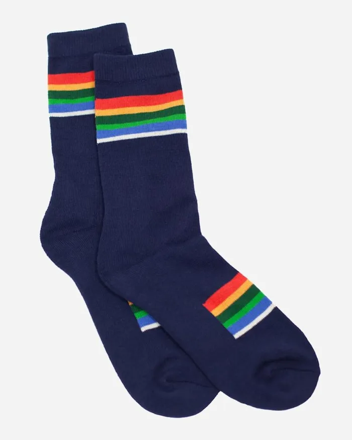 WomenMen NATIONAL PARK STRIPE CREW SOCKS Acadia Pendleton Socks