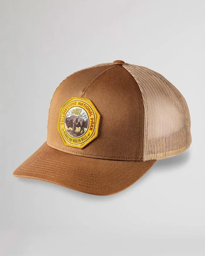 WomenMen NATIONAL PARK TRUCKER HAT Dark Tan Yellowstone Pendleton Hats