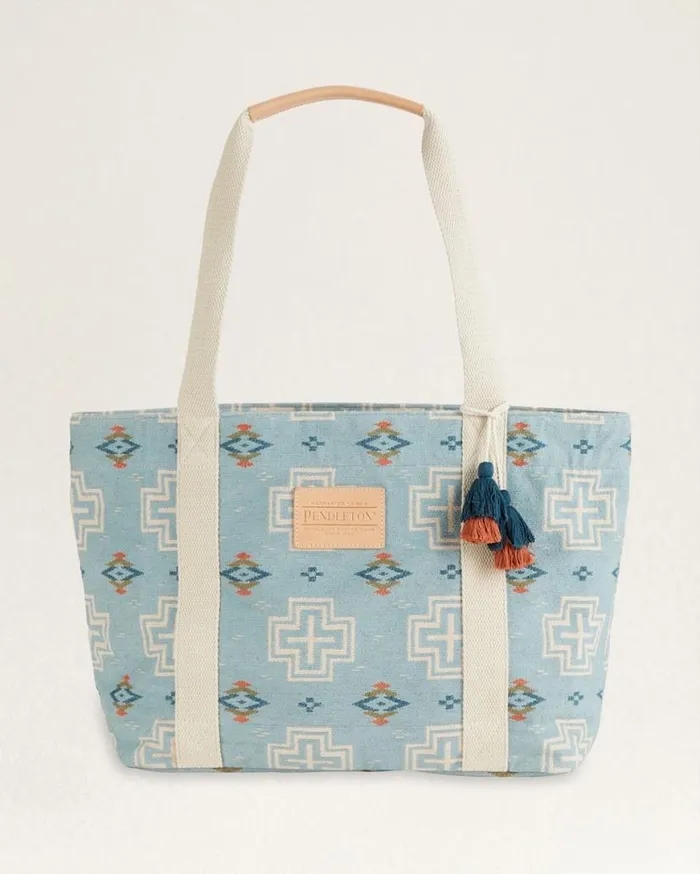WomenMen SAN MARINO COTTON EVERYDAY TOTE Light Blue Pendleton Totes