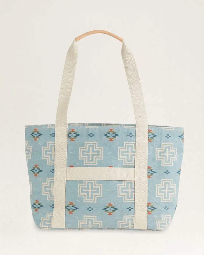 WomenMen SAN MARINO COTTON EVERYDAY TOTE Light Blue Pendleton Totes