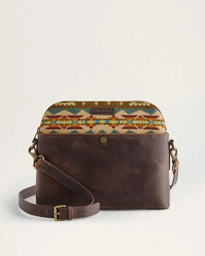 WomenMen SOLSTICE CANYON WOOLLEATHER CROSSBODY Brown Multi Pendleton Weekenders and Duffel Bags WomenMen SOLSTICE CANYON WOOLLEATHER CROSSBODY Brown Multi Pendleton Weekenders and Duffel Bags