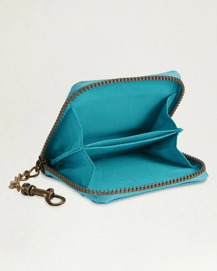 WomenMen SUMMERLAND BRIGHT CANOPY CANVAS KEYCHAIN WALLET Turquoise Pendleton Wallets and Handbags