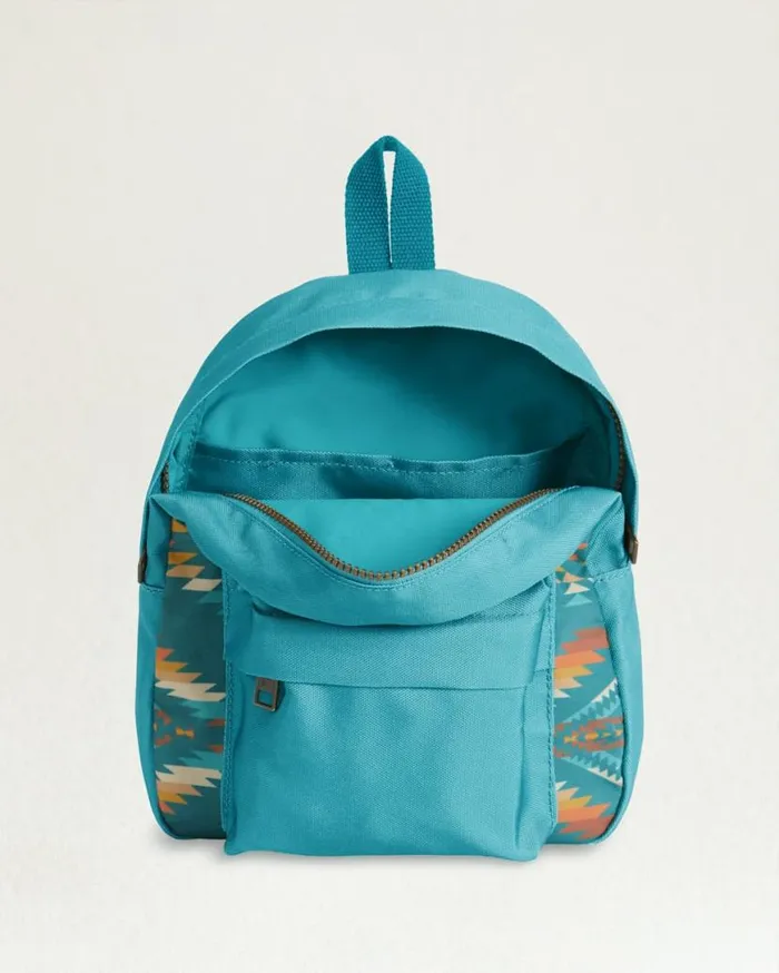 WomenMen SUMMERLAND BRIGHT CANOPY CANVAS MINI BACKPACK Turquoise Pendleton Backpacks and Messenger Bags
