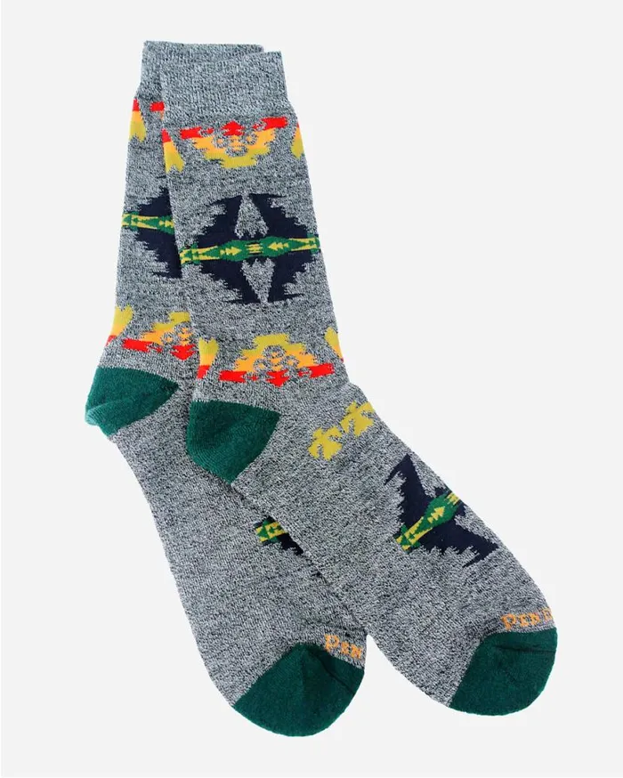 WomenMen TUCSON CAMP SOCKS Green Pendleton Socks