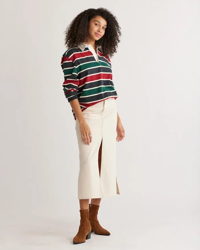 WomenMen UNISEX DECKER RUGBY STRIPE SHIRT Rainier Stripe Pendleton Tees and Sweatshirts