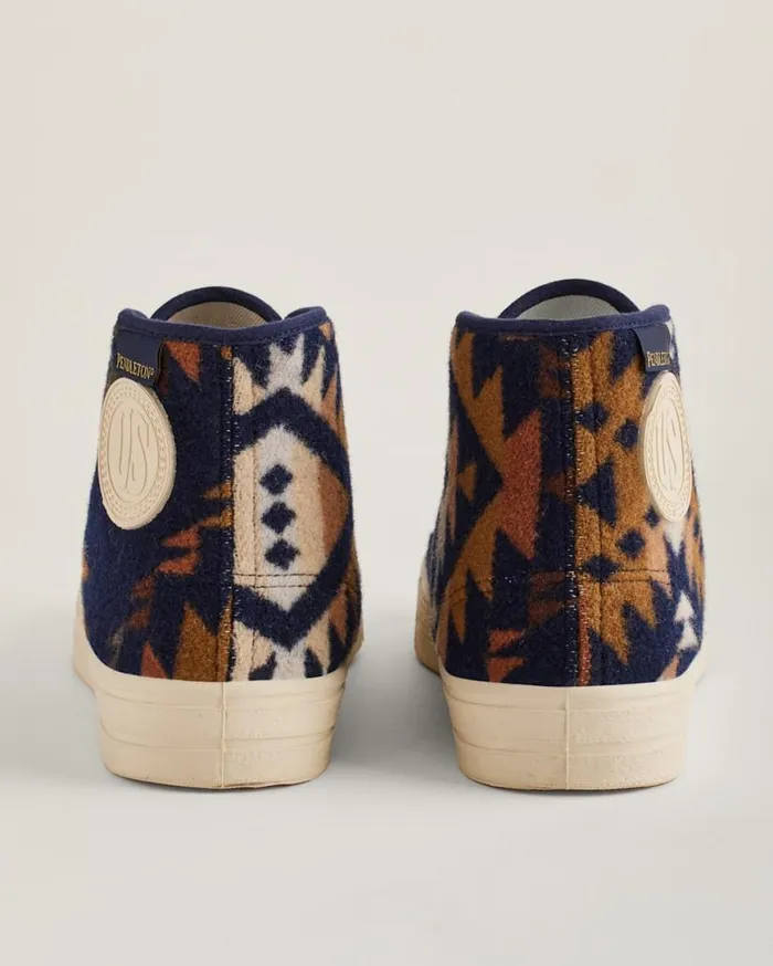 WomenMen US RUBBER CO X PENDLETON MISSION TRAIL HIGH TOPS Navy Pendleton Shoes and Sandals