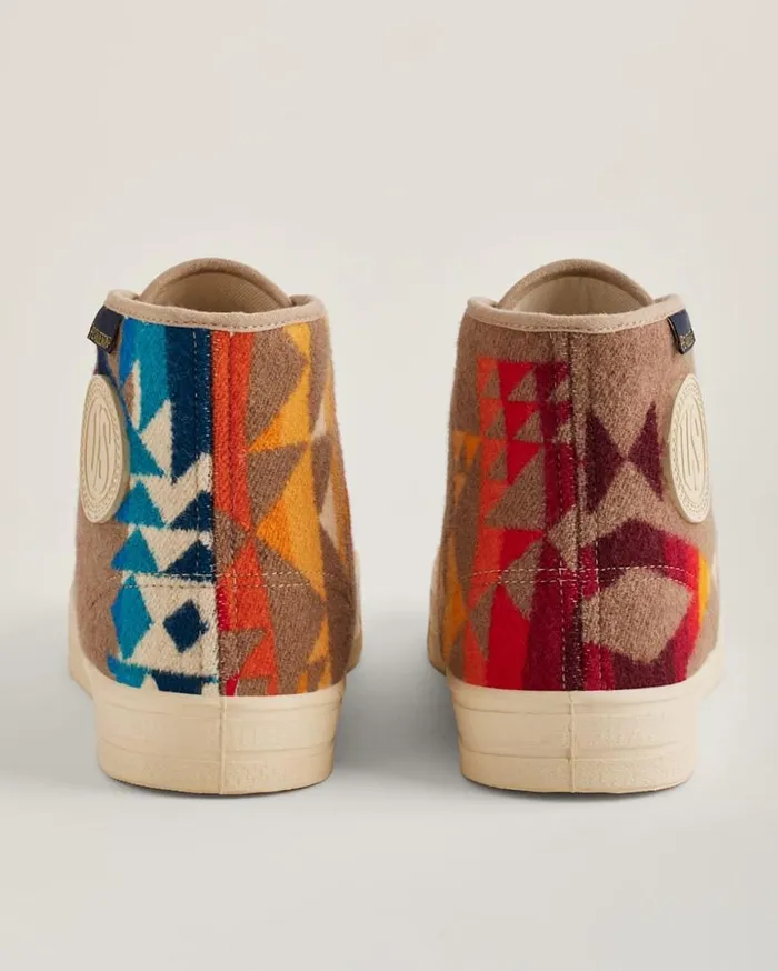 WomenMen US RUBBER CO X PENDLETON PILOT ROCK HIGH TOPS Tan Pendleton Shoes and Sandals