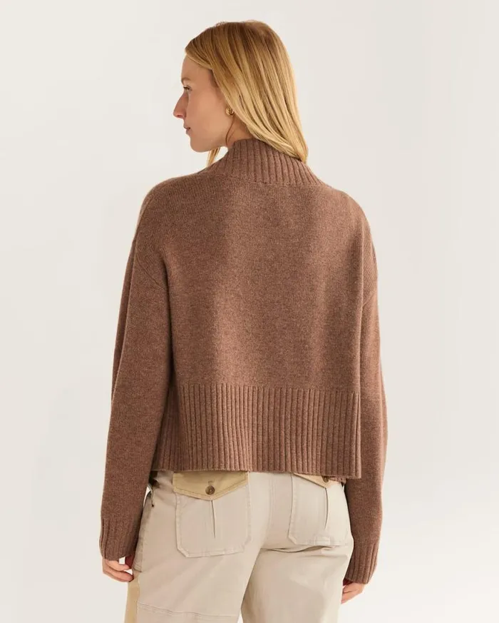 Women MERINOCASHMERE CARDIGAN Brown Pendleton Sweaters
