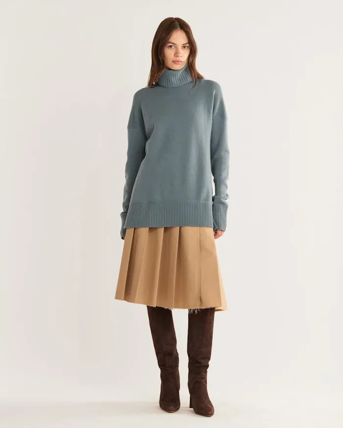 Women MERINOCASHMERE OVERSIZED TURTLENECK Black Pendleton Sweaters