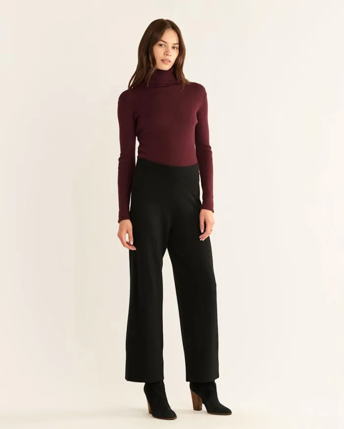 Women MERINO KNIT PANTS Camel Heather Pendleton Pants and Shorts