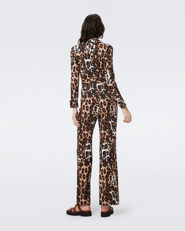 Women Michelle Jumpsuit Jungle Cat DVF Jumpsuits and Rompers