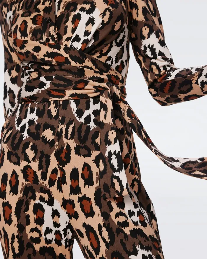 Women Michelle Jumpsuit Jungle Cat DVF Jumpsuits and Rompers