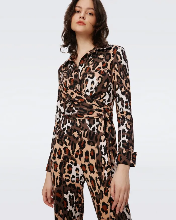 Women Michelle Jumpsuit Jungle Cat DVF Jumpsuits and Rompers