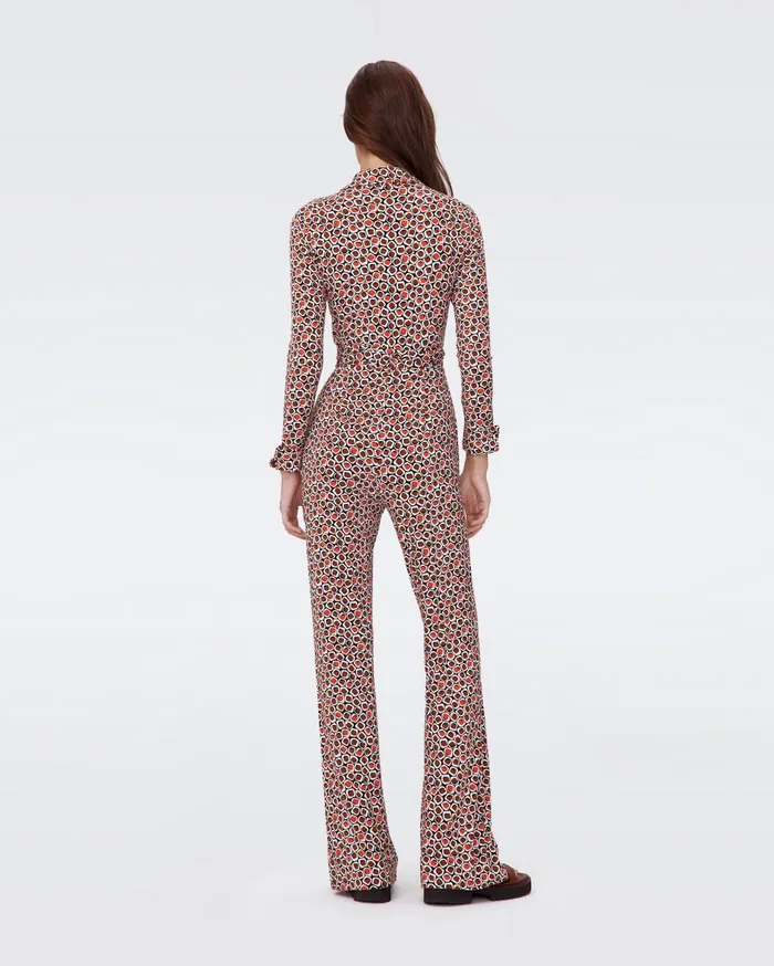 Women Michelle Jumpsuit Pebbles Red DVF Jumpsuits and Rompers
