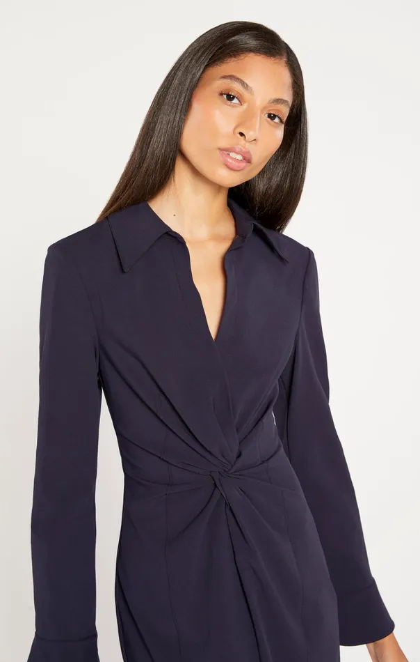 Women Midi Mckenna Dress Navy Cinq Sept Midi