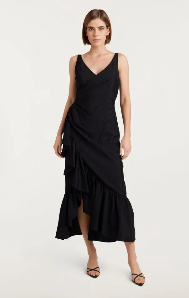 Women Mimi Dress Black Cinq Sept Midi
