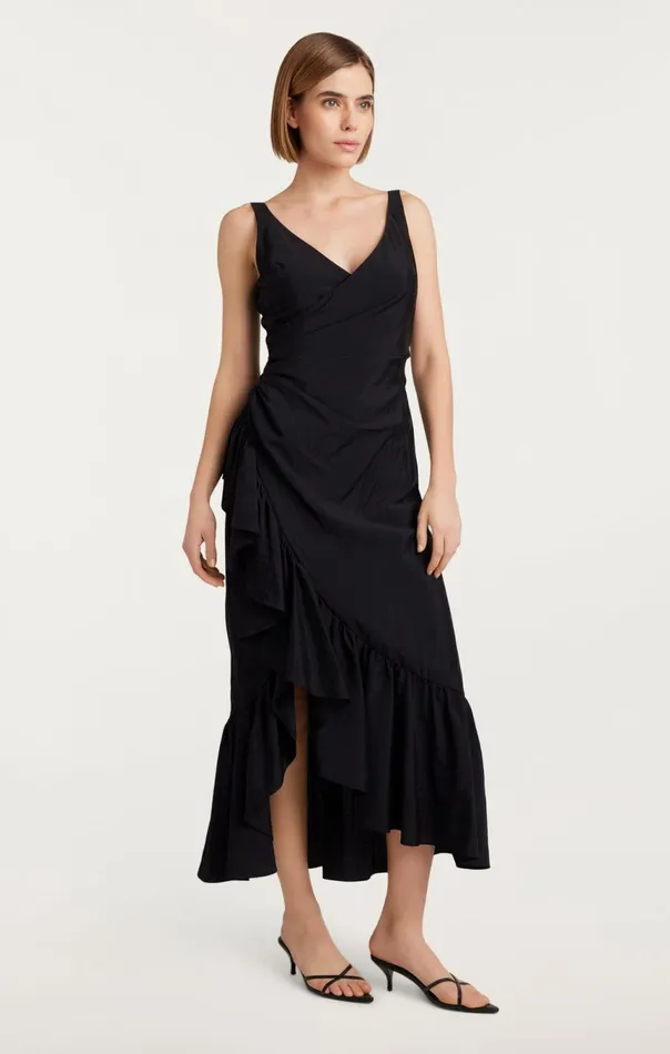 Women Mimi Dress Black Cinq Sept Midi