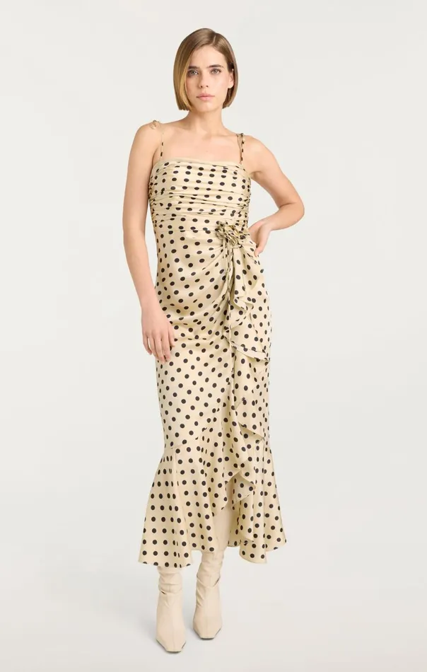 Women Mireya Dress Gardeniablack Cinq Sept Cocktail and Evening