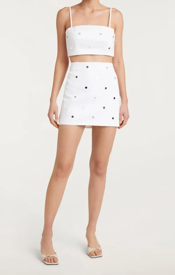 Women Mirror Denim Doris Skirt Whitewhite Cinq Sept Skirts