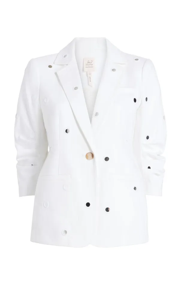 Women Mirror Denim Khloe Blazer White Cinq Sept Denim