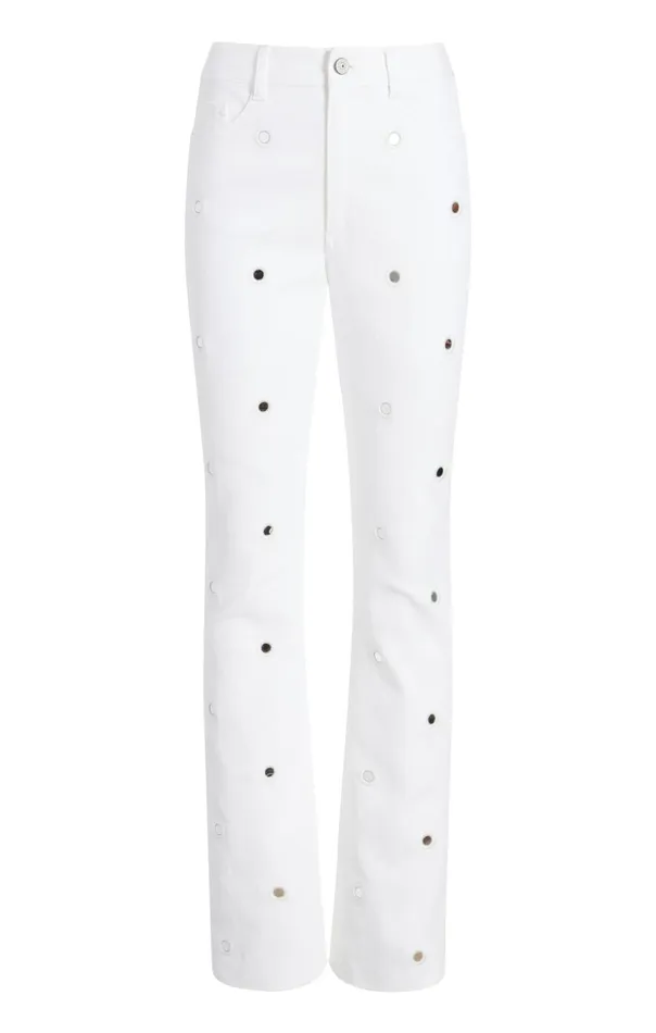 Women Mirror Denim Shailene Pant White Cinq Sept Denim