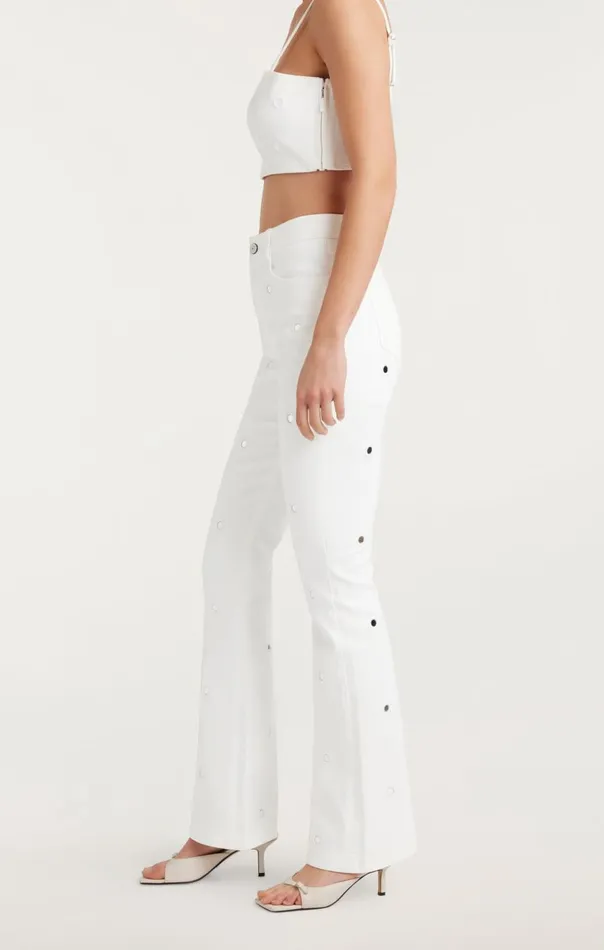 Women Mirror Denim Shailene Pant White Cinq Sept Denim