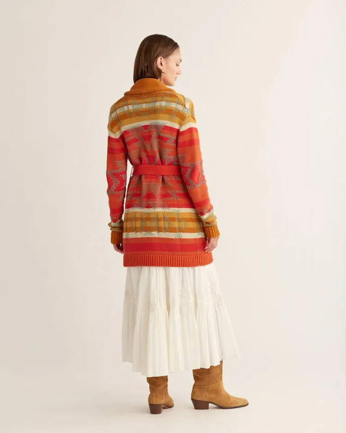 Women MONTEREY BELTED CARDIGAN Redaqua Multi Pendleton Sweaters