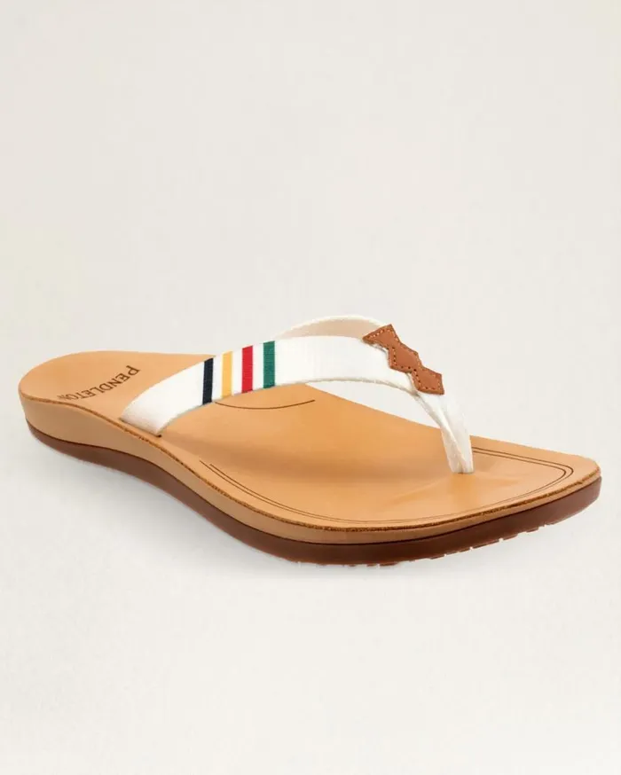 Women NATIONAL PARK FLIP FLOPS Glacier Park White Pendleton Shoes and Sandals Women NATIONAL PARK FLIP FLOPS Glacier Park White Pendleton Shoes and Sandals