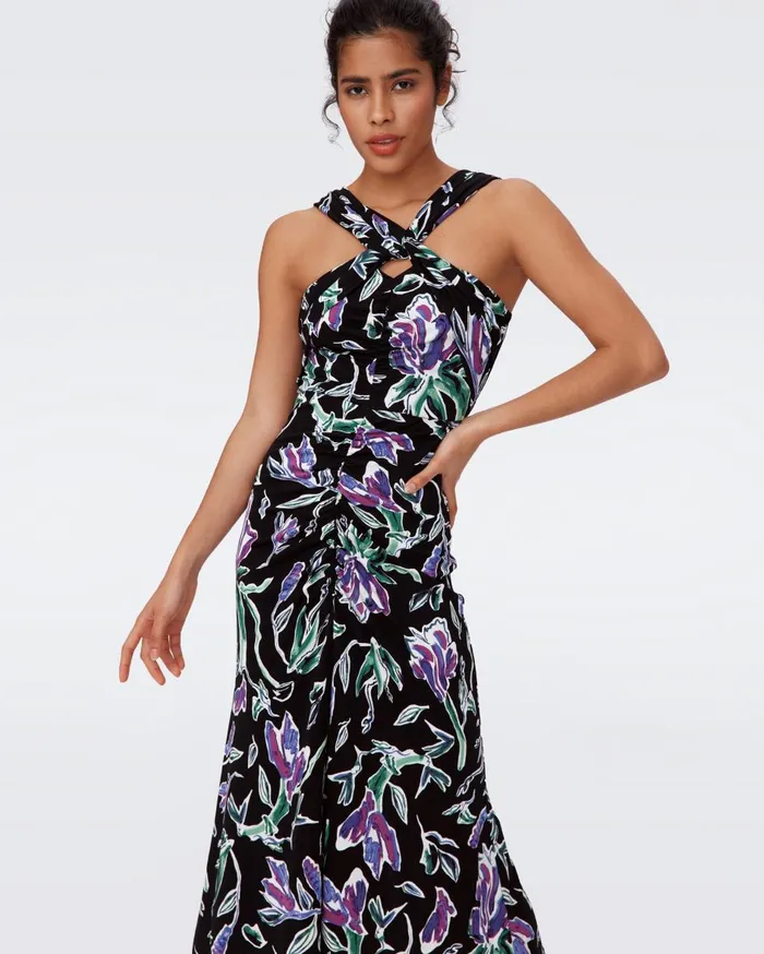 Women Neely Dress Huge Tulip Fields Violet DVF Dresses