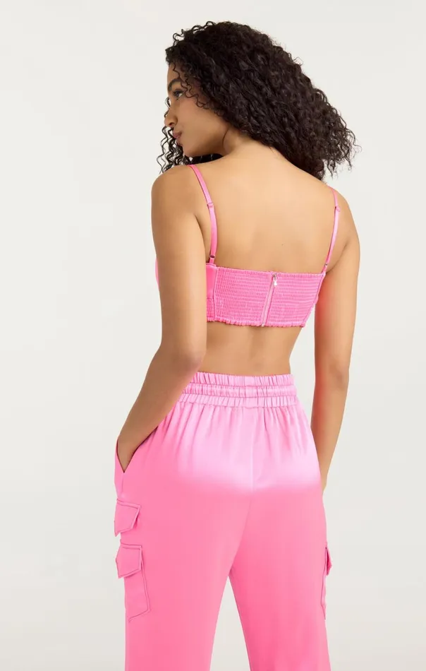 Women Nikola Top Electricpink Cinq Sept Tank Tops and Camisoles