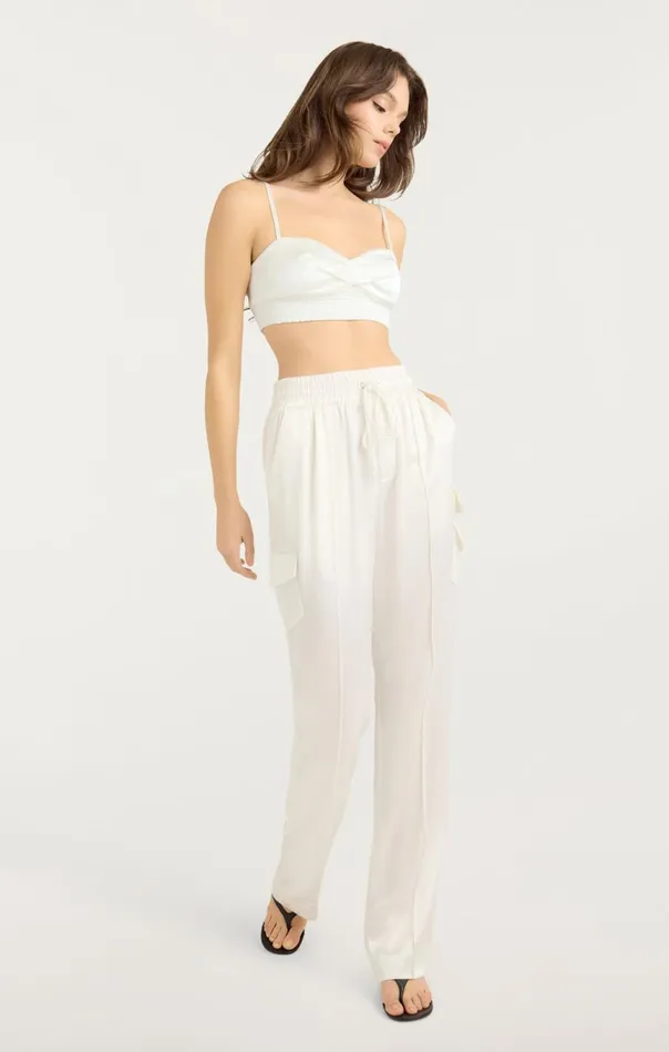 Women Nikola Top Ivory Cinq Sept Tank Tops and Camisoles