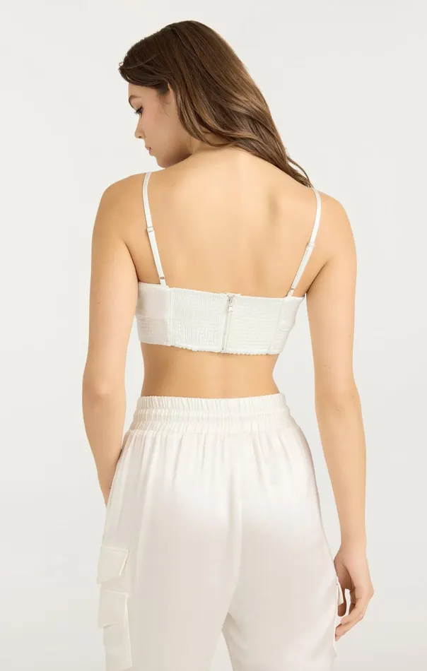 Women Nikola Top Ivory Cinq Sept Tank Tops and Camisoles