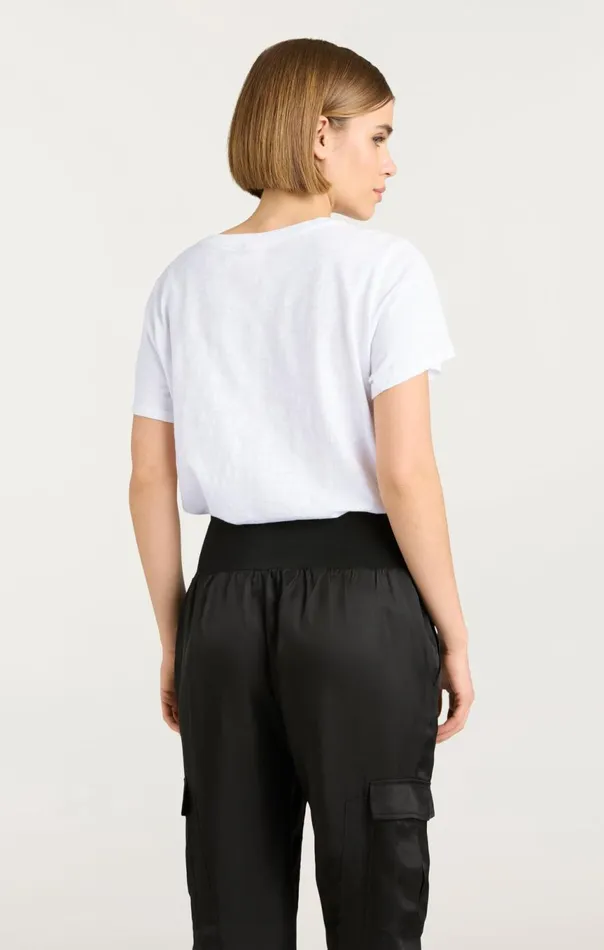 Women Oui Oui Oui Shrunken Tee Whiteblack Cinq Sept Tees