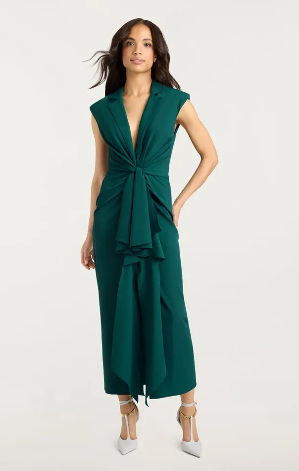 Women Padma Dress Greenonyx Cinq Sept Midi