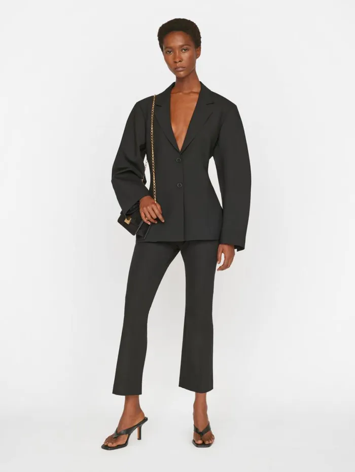 Women Pants FRAME Le Crop Mini Boot Trouser 8212 Noir Women Pants FRAME Le Crop Mini Boot Trouser 8212 Noir