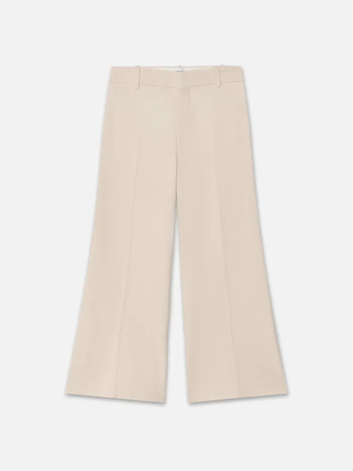 Women Pants FRAME Le Palazzo Crop Trouser 8212 Bone