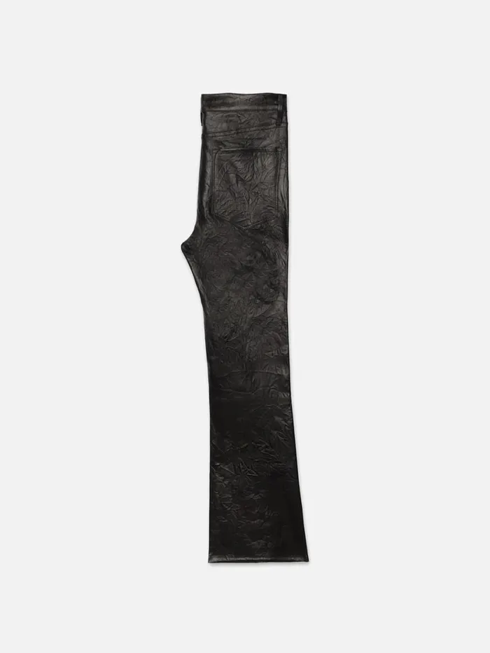 Women Pants FRAME Leather Le Crop Mini Boot 8212 Washed Black Women Pants FRAME Leather Le Crop Mini Boot 8212 Washed Black