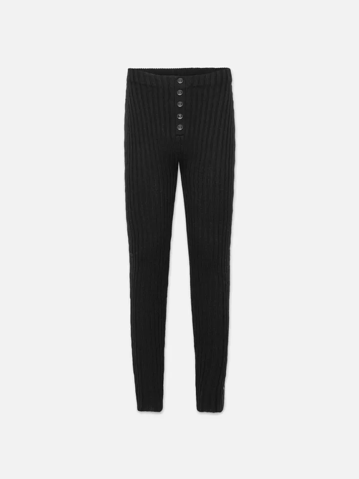Women Pants FRAME Rib Legging 8212 Black