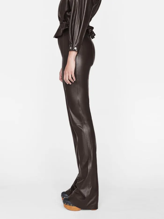 Women Pants FRAME Seamed Leather Pant 8212 Espresso Women Pants FRAME Seamed Leather Pant 8212 Espresso