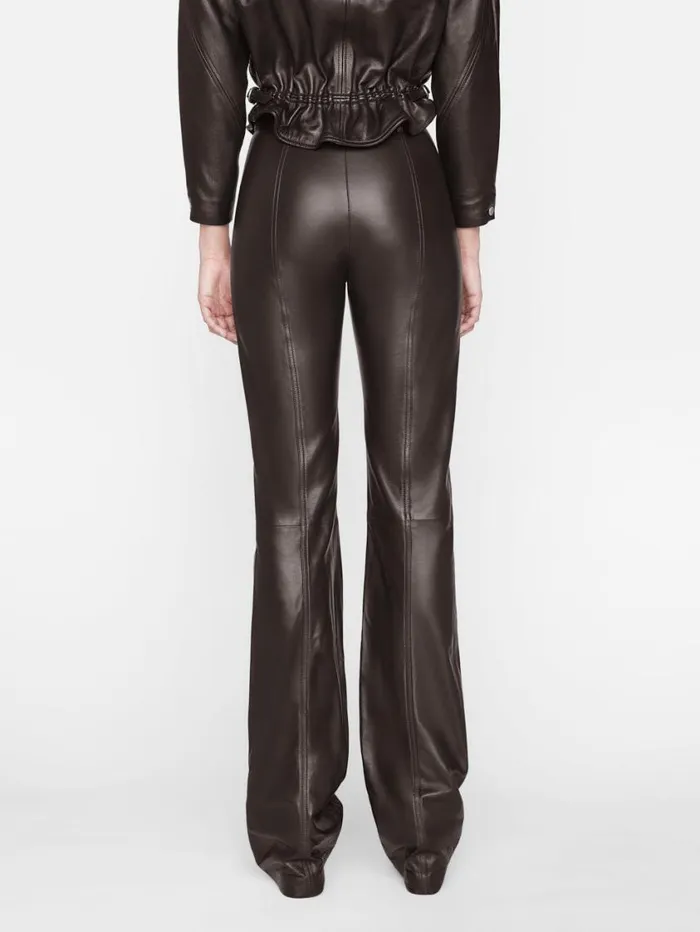 Women Pants FRAME Seamed Leather Pant 8212 Espresso Women Pants FRAME Seamed Leather Pant 8212 Espresso