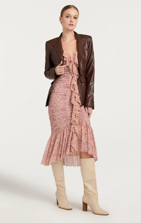 Women Paola Dress Blushermulti Cinq Sept Midi
