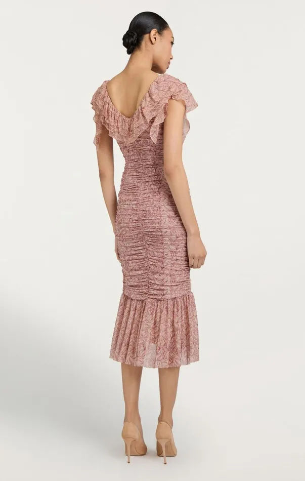 Women Paola Dress Blushermulti Cinq Sept Midi