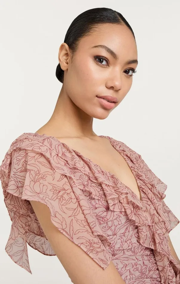 Women Paola Dress Blushermulti Cinq Sept Midi
