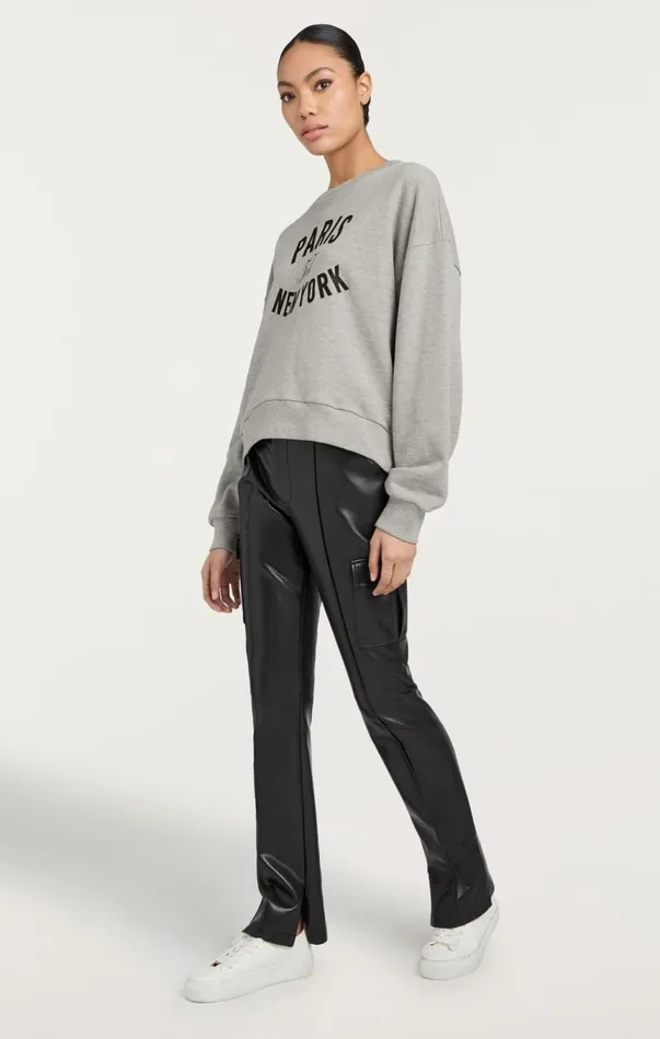 Women Paris New York Brandy Pullover Heathergreyblack Cinq Sept Sweaters and Knits
