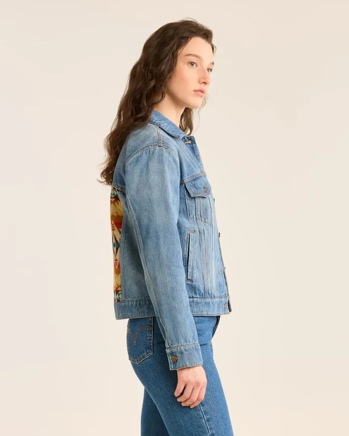 Women PASCO DENIMWOOL JEAN JACKET Pasco Pendleton Jackets and Coats