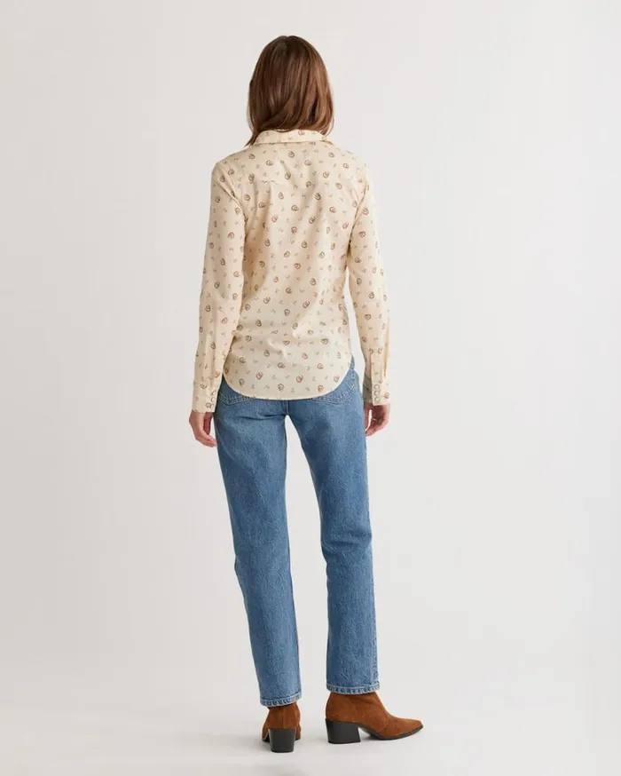 Women PRINTED GAMBLER SHIRT Sandshellbronze Multi Pendleton Shirts and Blouses