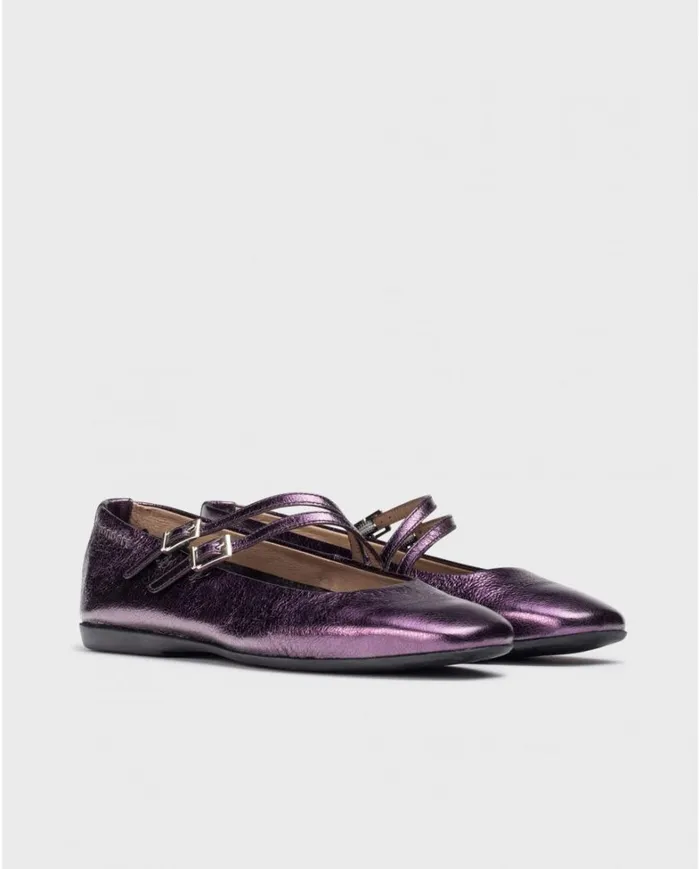 Women Purple EIDER Ballet Flat Wonders Flat Shoes